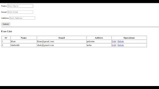 php CRUD operations with mysql [upl. by Llennej]