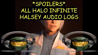 All Halo Infinite Halsey Audio Logs [upl. by Astiram]