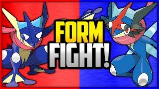 Greninja vs AshGreninja  Pokémon Form Fight [upl. by Deedee]