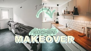 KÜCHEN MAKEOVER  skandinavisch modern  Küche renovieren in 5 Tagen  EASY ALEX [upl. by Meadow]