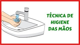 TÉCNICA CORRETA DE HIGIENE DAS MÃOS [upl. by Mchenry]