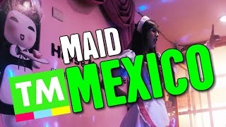 INSIDE a Japanese MAID Café  Mexico City [upl. by Assilla]