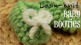 Loomknit Baby Booties Easy [upl. by Isaac]