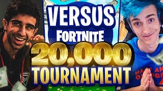 VIKKSTAR amp TINNY vs NINJA amp DRLUPO in Fortnite 20000 TOURNAMENT [upl. by Aldin]