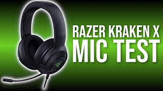 Razer Kraken X USB Ultralight Gaming Headset Mic Test 2020 [upl. by Aryk]