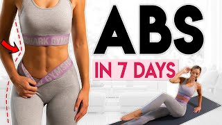 GET SHREDDED ABS in 7 Days flat belly challenge  10 minute Workout [upl. by Slosberg]