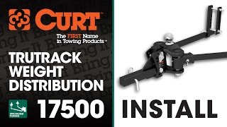 CURT TruTrack™ 4P Weight Distribution Hitch Installation [upl. by Cardie]