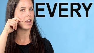 How to Pronounce EVERY  American English [upl. by Anohr]