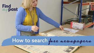 How To Explore Free Newspapers  Findmypast [upl. by Feledy]