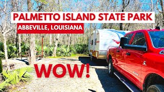 RV Camping at Palmetto Island State Park in Abbeville Louisiana [upl. by Geiss239]