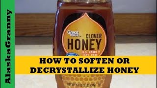 How To Decrystallize Honey Make Honey Like New Again [upl. by Hawger796]