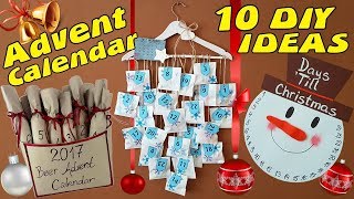 10 DIY Advent Calendar Idea  HOW TO [upl. by Otecina]