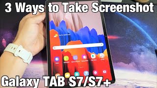 Galaxy TAB S7S7 How to Take Screenshot 3 Ways [upl. by Nujra]