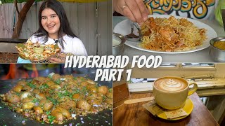 Hyderabad Food Part 1  Paradise Biryani Pizza Dosa Shawarma amp More [upl. by Yrdnal]