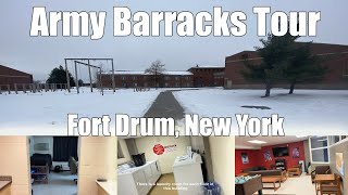 US Army Barracks Tour  Fort Drum NY 2021 [upl. by Hamner]