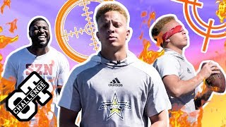 Spencer Rattler Hits BLINDFOLDED Trick Shots In The Overtime Challenge Calls Out Bunchie Young 👀 [upl. by Goldi]