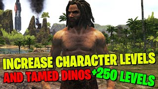 HOW TO INCREASE CHARACTER AND DINO LEVEL CAP IN ARK SURVIVAL [upl. by Acinahs437]