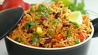 Mexican Rice Recipe  Easy One Pot Meal  How To Make Mexican Rice  Kanaks Kitchen [upl. by Ycul]