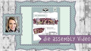 Karen Burniston Die Set 1023 Tag Book Popup Assembly [upl. by Diao]