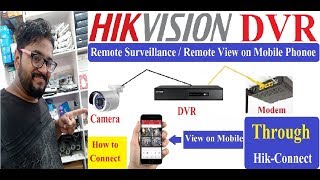 How to Online Hikvision DVR through Mobile App HikConnect Configuration in Hindi [upl. by Ursuline]