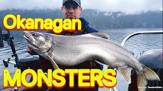 Lake Trout Fishing  4 MONSTER Okanagan Lakers [upl. by Roanne]