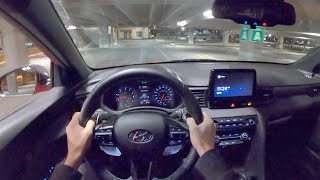 2021 Hyundai Veloster N DCT  POV Final Thoughts Night Drive [upl. by Ahsitak]