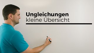 Ungleichungen kleine Übersicht  Mathe by Daniel Jung [upl. by Wendel]