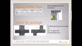 Cours de code  marquage au sol  signalisation thème examen  La circulation routière [upl. by Grenville]