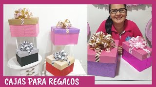 CÓMO HACER CAJAS PARA REGALO PASO A PASO Casa Carmelo [upl. by Anir915]