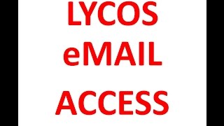 What happened to LYCOS and Lycos email How to log on [upl. by Zoe835]