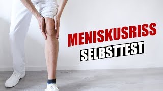 Meniskus Test  Meniskusriss Selbsttest [upl. by Eiclek944]