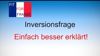 Inversionsfrage  einfach besser erklärt [upl. by Yvonne]