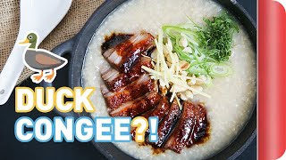 Mega Easy Duck Congee Recipe Chinese Rice Porridge  Sorted Food [upl. by Dedric59]