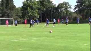 Séance entrainement football  LE HAVRE HAC  Jeu dans les intervalles et finition à 7 contre 3 [upl. by Karlotte]