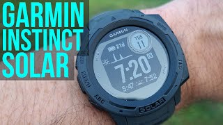 Garmin Instinct Solar Review  Unlimited Battery Life Can It Compete With Fenix 6 [upl. by Norehc761]