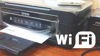 How To Connect EPSON L365 Printer to WiFi Network [upl. by Tipton]