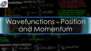 Position and Momentum from Wavefunctions  Quantum Mechanics [upl. by Eneroc]