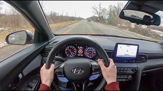 2021 Hyundai Veloster N DCT  POV Test Drive Binaural Audio [upl. by Atniuqal710]