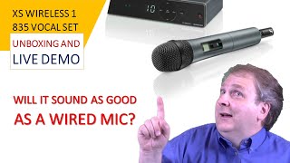 Sennheiser XSW 1835 Unboxing and Demo Wireless Mic vs Wired mic [upl. by Brockwell]