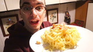 CUCINO LA CARBONARA per la PRIMA VOLTA non odiatemi [upl. by Salita]