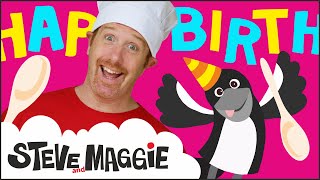 Chocolate Birthday Cake Story for Kids from Steve and Maggie  Wow English TV [upl. by Nuahsyar]