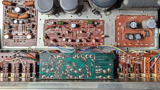 how to use a pencil to find failed parts in 52 year old audio gear repairing a marantz 1060 part 1 [upl. by Yesnil]