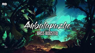 Ambalapuzhe unni kannanodu nee Song Remix BASS BOOSTED RB [upl. by Zetrauq13]