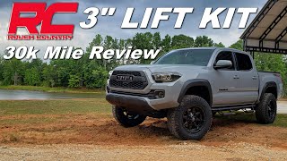 Rough Country lift kit  30k mile full REVIEW Toyota Tacoma TRD Off Road [upl. by Atiekram437]