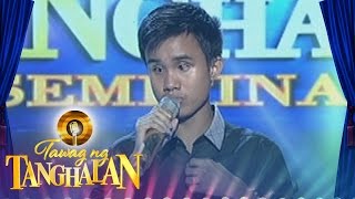 Tawag ng Tanghalan Carlmalone Montecido  Bastat Kasama Kita Round 3 Semifinals [upl. by Yragerg]