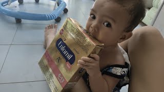 How to Prepare Enfamil A 612 Months Infant Formula  Breastfeeding to Bottle Feeding  Baby Care [upl. by Ahcatan291]