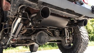 Jeep Wrangler JK Dual Outlet Performance Exhaust by Rough Country [upl. by Rennug]