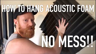 The Proper Way To Hang Acoustic Foam [upl. by Anaillil501]