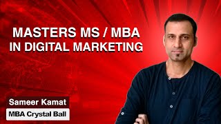 Masters MS MBA in Digital Marketing Best Courses Salary Jobs Careers Syllabus [upl. by Tomasina]