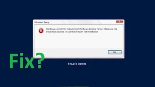 How To Fix Windows cannot find the Microsoft Software License Terms Solved [upl. by Ximena]